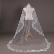 2017 Cathedral Wedding Bridal Veils Long Lace